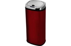 Morphy Richards Chroma 50L Square Sensor Bin - Red.